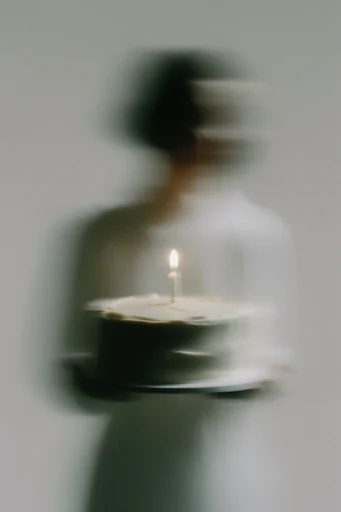 Ethereal Ghostly Motion style reference image — muted neutral tones