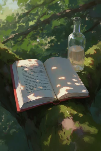 Earthy Gouache Serenity style reference image — earthy color palette
