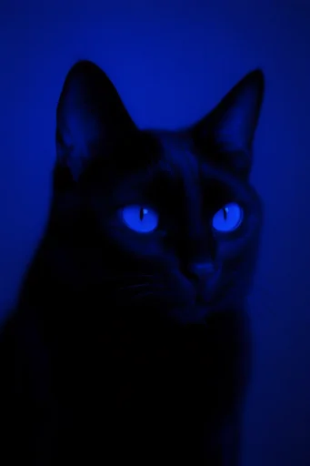Spectral Cobalt Noir style reference image — cyan rim lighting