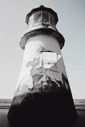 Monochromatic Surrealist Deconstruction style reference image — stark negative space