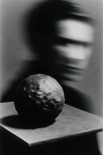 Spectral Noir Impressionism style reference image — high-contrast monochrome