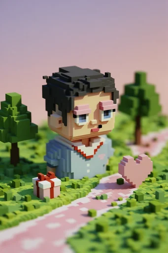 Isometric Miniature Worlds style reference image — miniature model