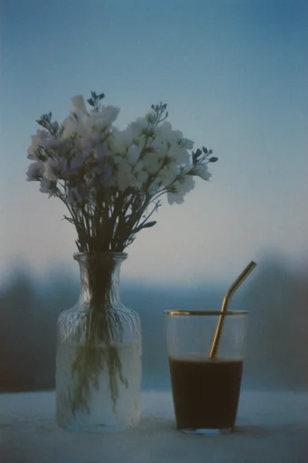 Ethereal Twilight Nostalgia style reference image — twilight blue hour