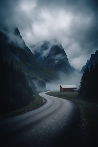Atmospheric Nordic Gothic style reference image — cinematic atmospheric landscape