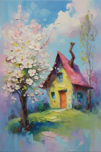 Luminous Impressionist Pastoral style reference image — ethereal landscape