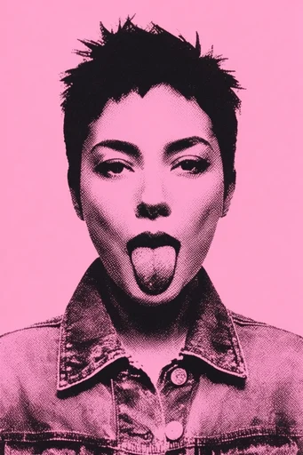 Gritty Neon Pop-Retro moodboard — generate AI images in this style