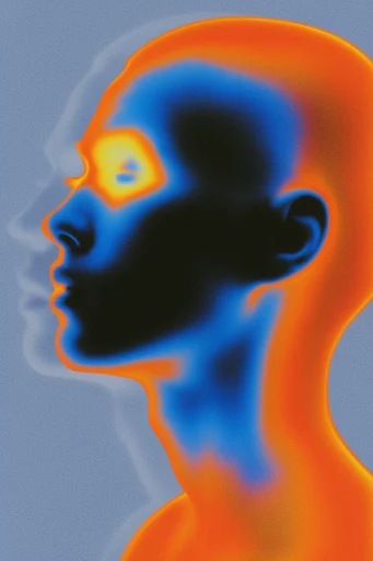 Thermal Ethereal Noir moodboard — generate AI images in this style