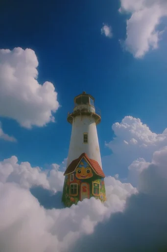 Whimsical Azure Surrealism style reference image — soft natural light