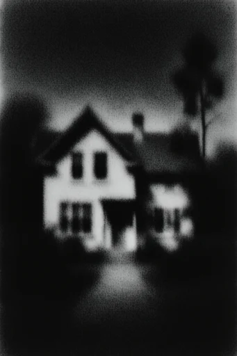 Spectral Analog Noir style reference image — analog film degradation