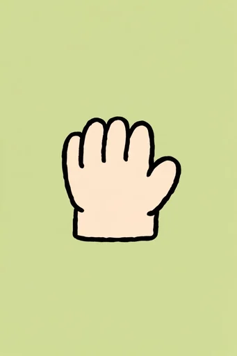 Minimalist Mint Whimsy style reference image — thick bold outlines