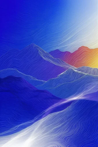 Ethereal Topographic Surrealism style reference image — topographic contour lines