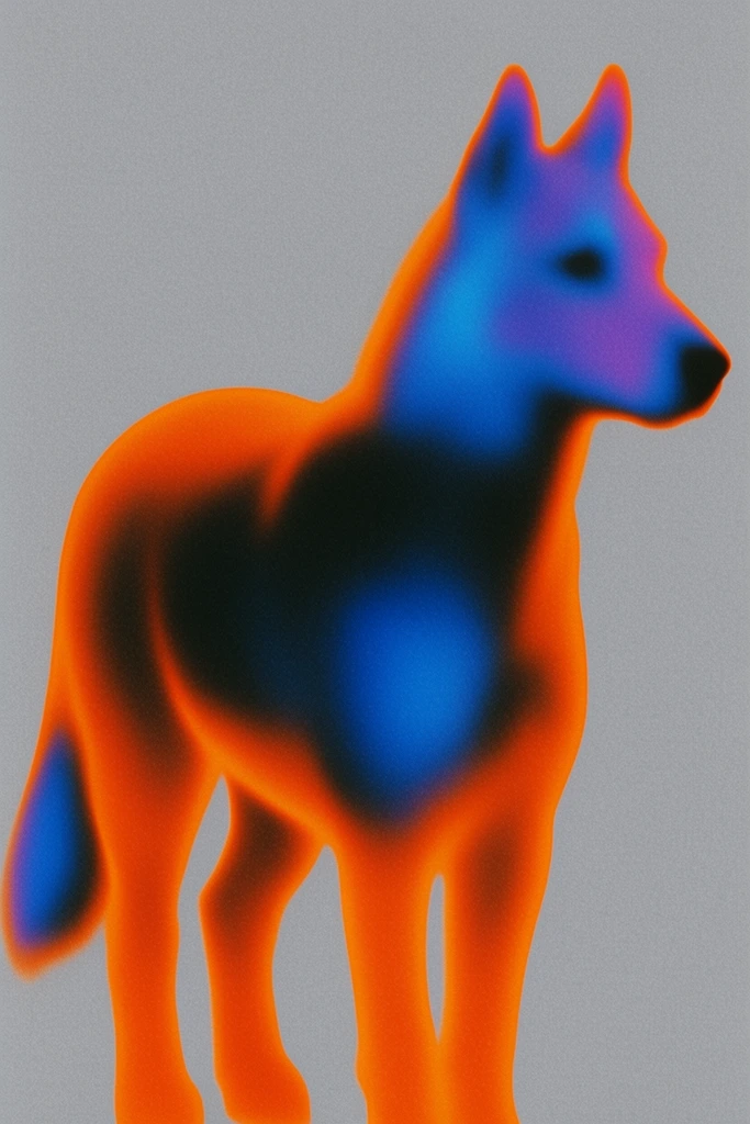 Spectral Thermal Minimalism style AI image example 3