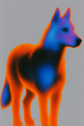 Spectral Thermal Minimalism style reference image — minimalist silhouette