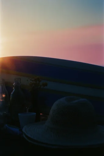 Ethereal Analog Nostalgia style reference image — cinematic analog aesthetic