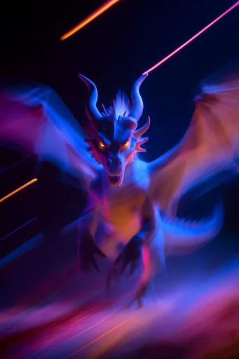 Kinetic Spectral Luminescence style reference image — chromatic aberration
