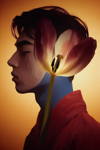 Luminous Amber Botanical moodboard — generate AI images in this style