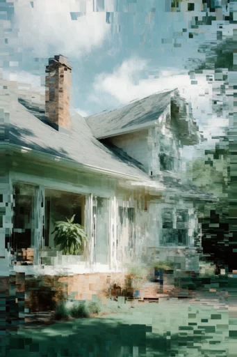Prismatic Digital Fragmentation style AI image example 4