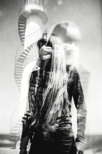 Spectral Analog Noir style reference image — chiaroscuro lighting