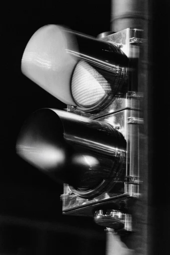 Kinetic Monochrome Noir style reference image — heavy motion blur