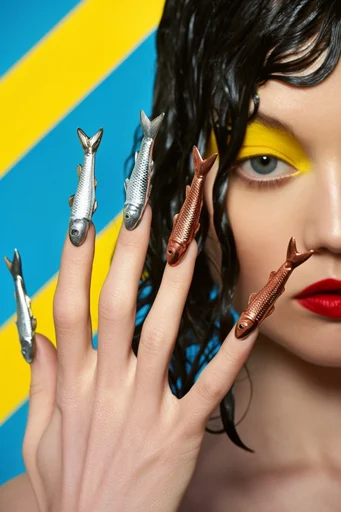 Surrealist Graphic Pop style reference image — bold color blocking