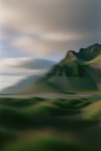Kinetic Liminal Nostalgia style reference image — heavy motion blur