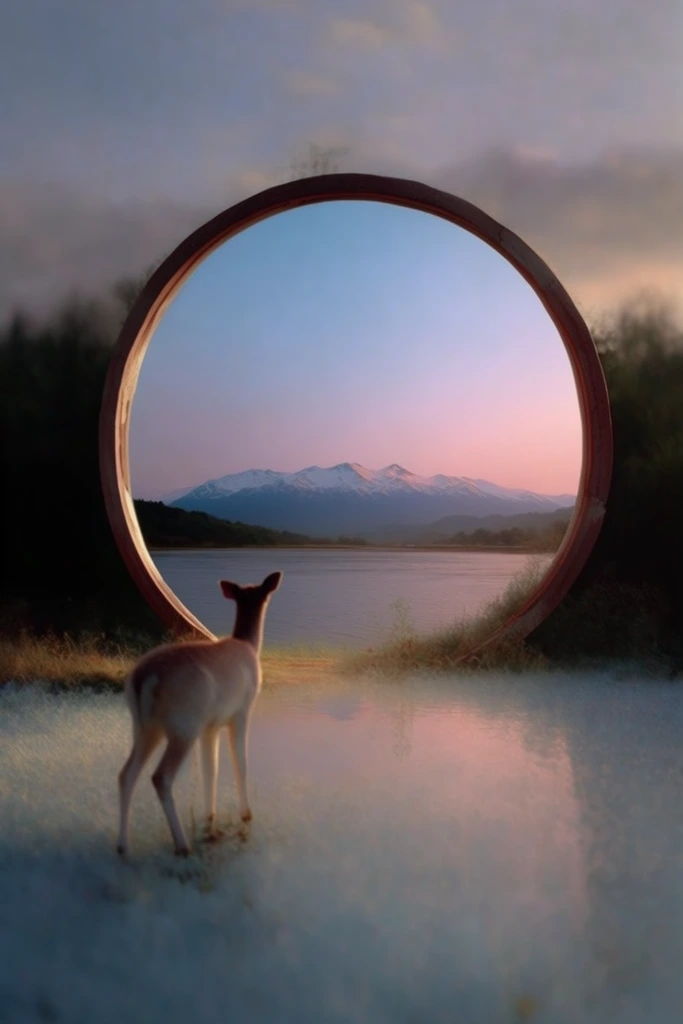 Ethereal Twilight Surrealism style AI image example 3
