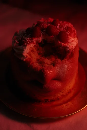 Cinematic Crimson Noir style reference image — avant-garde atmosphere