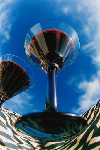 Dynamic Low-Angle Pop style reference image — extreme low-angle perspective