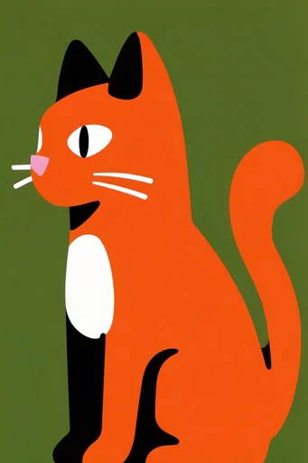 Graphic Noir Pop-Punk style reference image — vibrant limited color palette