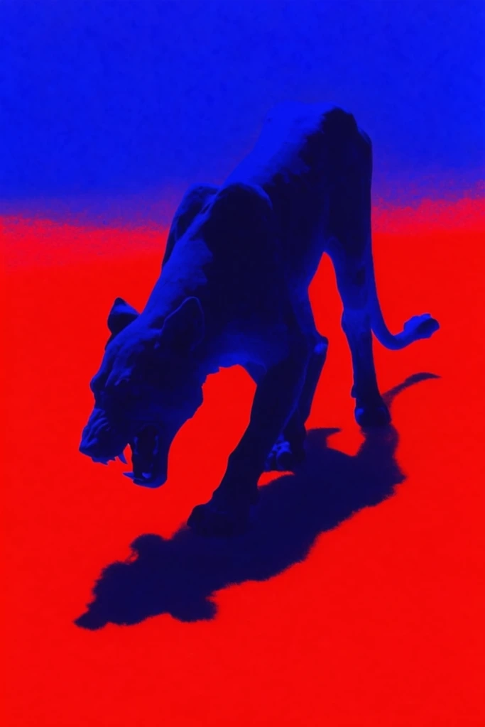 High-Contrast Fauvist Glitch style AI image example 3