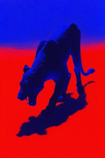 High-Contrast Fauvist Glitch style AI image example 3