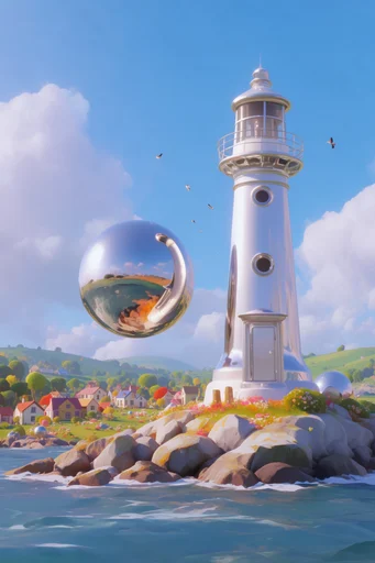 Ethereal Solarpunk Pastoral style reference image — whimsical pastoral