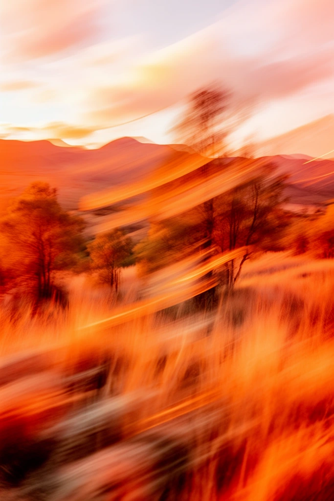 Kinetic Amber Motion style AI image example 2