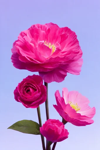 Saturated Graphic Botany style reference image — sharp focus