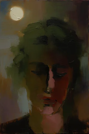 Atmospheric Nocturnal Romanticism style reference image — mystical hazy glow
