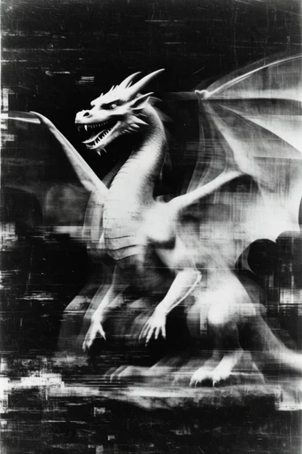 Spectral Analog Gothic style reference image — double exposure
