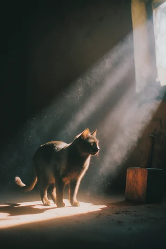 Cinematic Chiaroscuro Noir style reference image — high-contrast shadows