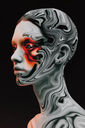 Luminous Topographic Surrealism moodboard — generate AI images in this style