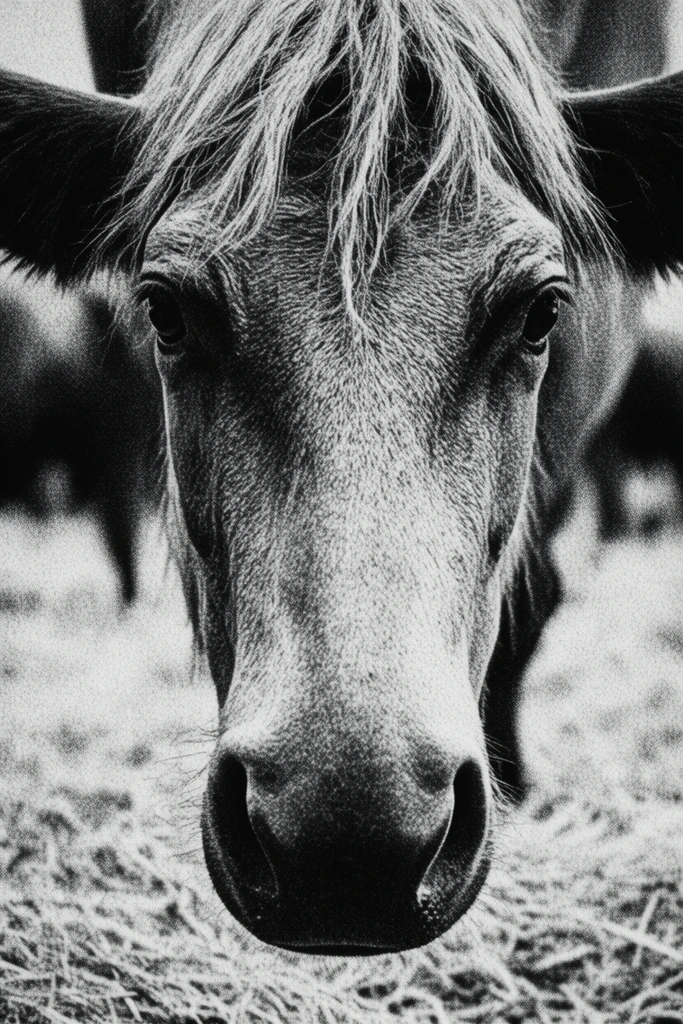 Gritty Monochromatic Noir style AI image example 3