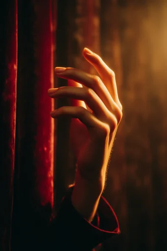 Opulent Crimson Chiaroscuro style reference image — chiaroscuro lighting