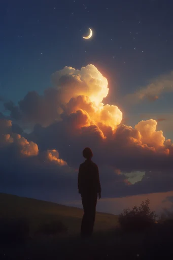 Celestial Nocturnal Sublime style reference image — dramatic atmospheric lighting