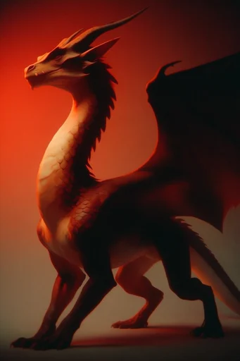 Luminous Cinematic Silhouette style reference image — warm amber and crimson gradient