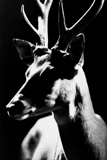 Gritty Monochromatic Noir style AI image example 3