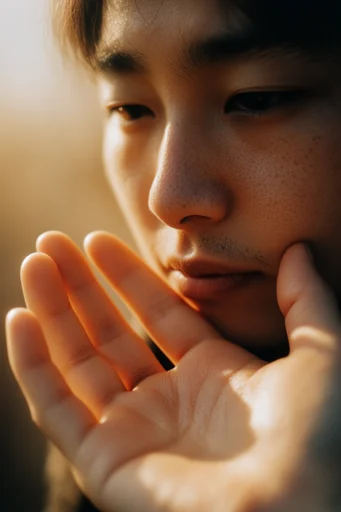 Intimate Macro Realism style reference image — unretouched