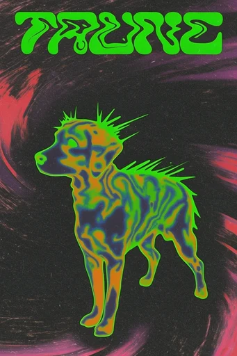 Thermal Acid Glitch style reference image — high-contrast airbrush glow