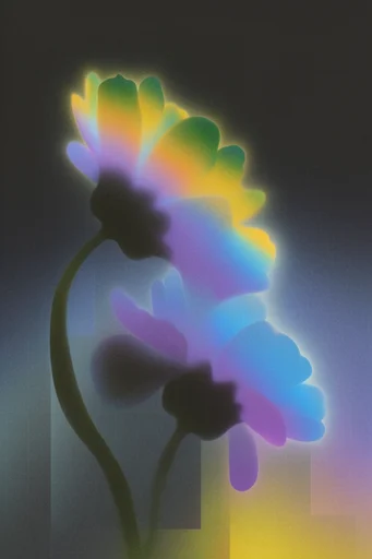 Ethereal Thermal Minimalism style reference image — ethereal airbrushed texture