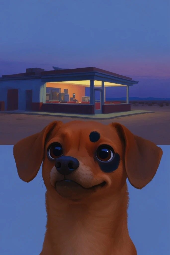 Cinematic Neon Liminality style AI image example 3