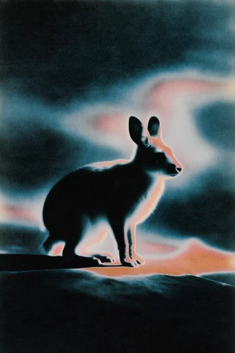 Spectral Organic Surrealism style reference image — analog film grain texture