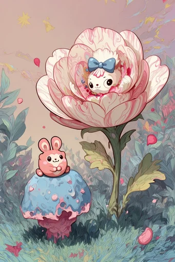 Whimsical Nostalgic Maximalism style reference image — cluttercore composition