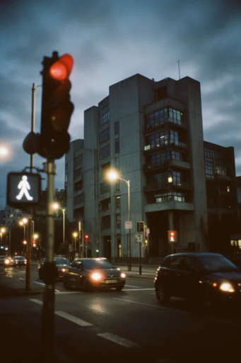 Cinematic Urban Liminality style reference image — diffused lens flare